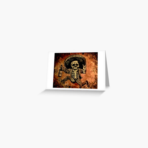 Posada Day of the Dead Outlaw Greeting Card