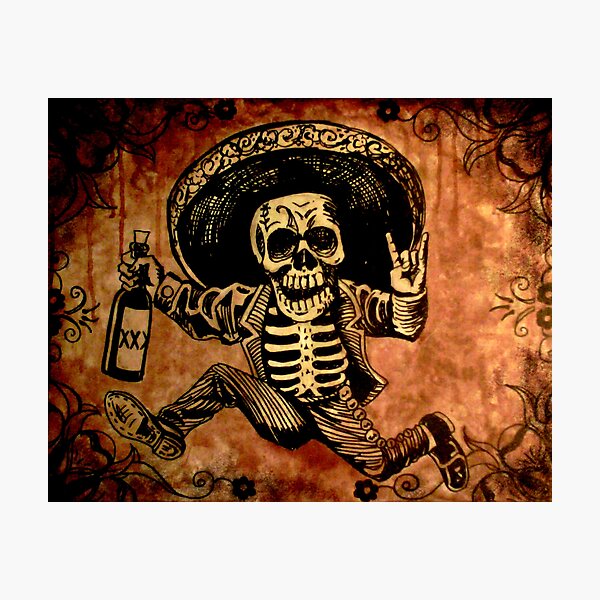 Posada Day of the Dead Outlaw Photographic Print