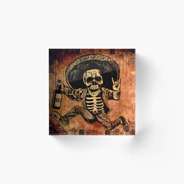 Le jour de la mort de Posada Outlaw Bloc acrylique
