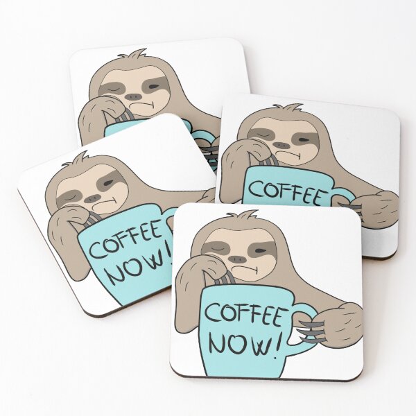 Item preview, Feeling Slothee Need More Coffee. Cute sloth sleeping. Sticker designed and sold by BestArtDZ.
