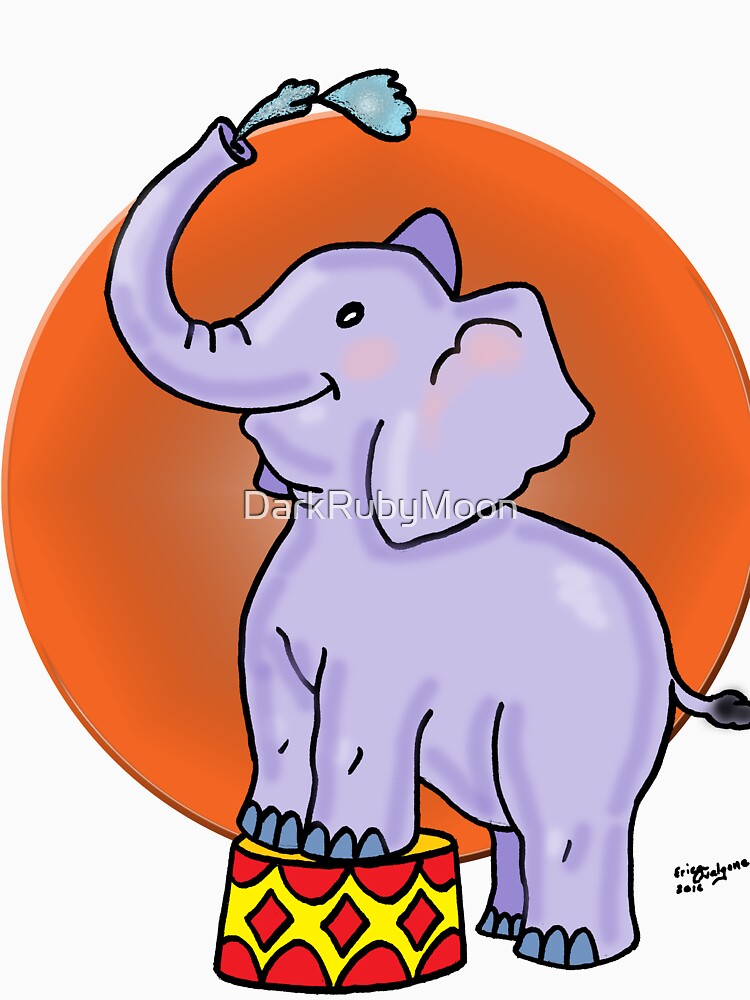 Baby Circus Elephant by DarkRubyMoon