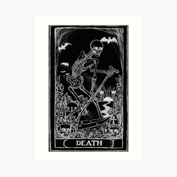 Death Card Art Print
