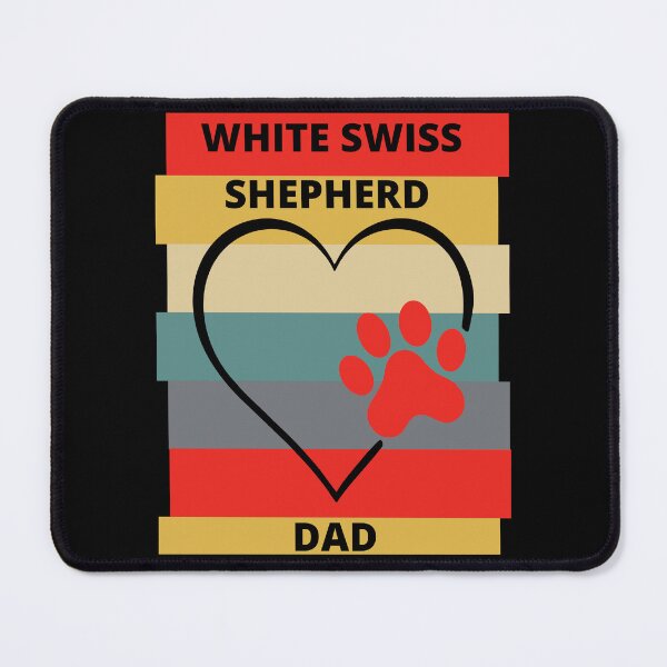Item preview, White Swiss Shepherd Dad designed and sold by RockBeeDesigns.