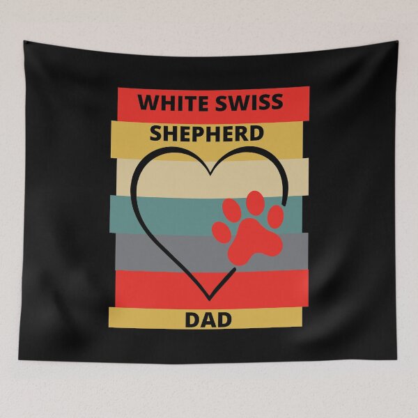 Item preview, White Swiss Shepherd Dad designed and sold by RockBeeDesigns.