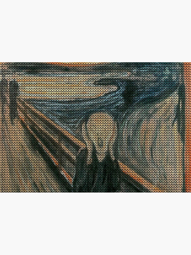The Scream Lovingly Knitted by Granny E-Munch by podartist