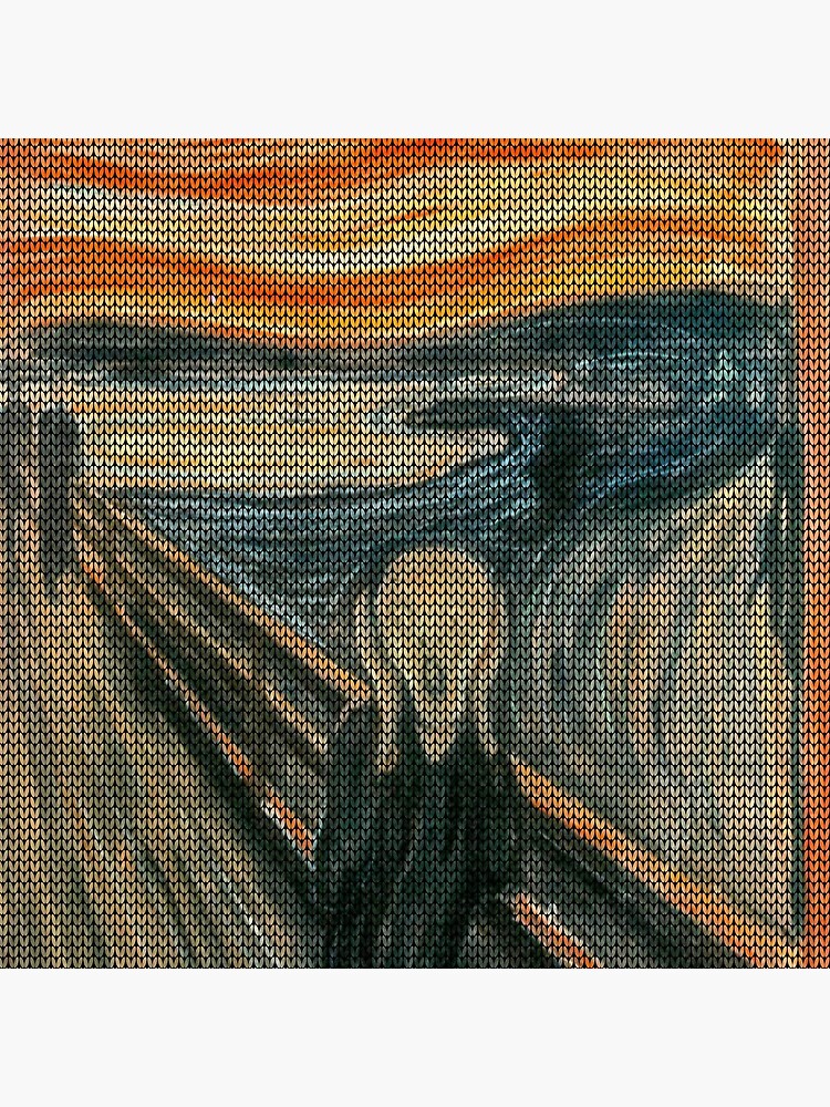 The Scream Lovingly Knitted by Granny E-Munch by podartist