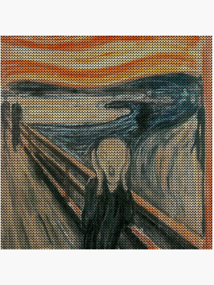 The Scream Lovingly Knitted by Granny E-Munch by podartist