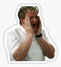 Gordon Ramsay Angry Stressed Celebrity Chef Food Network Sticker