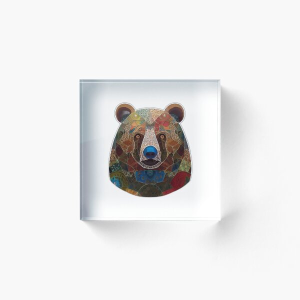 Item preview, Arte de oso de patchwork designed and sold by Lenkooo.