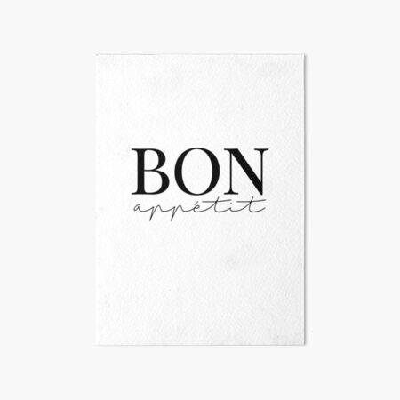 Bon Appetit Print, Kitchen Poster, bon appetitt, bon appetite, bon appetit,  bon print | Art Board Print