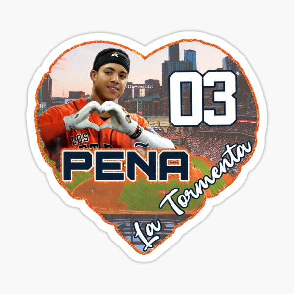 Jeremy Pena Heart Houston Astros Baseball Glossy Sticker Vinyl 