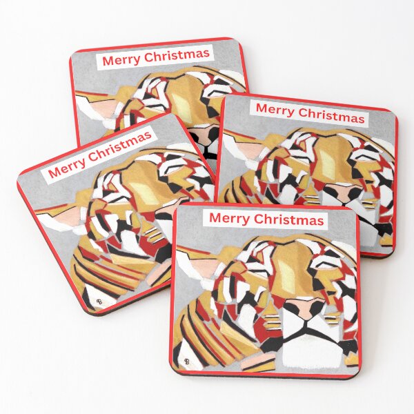 Item preview,  Merry Christmas Sleeping Tiger  designed and sold by Bagsyrose.
