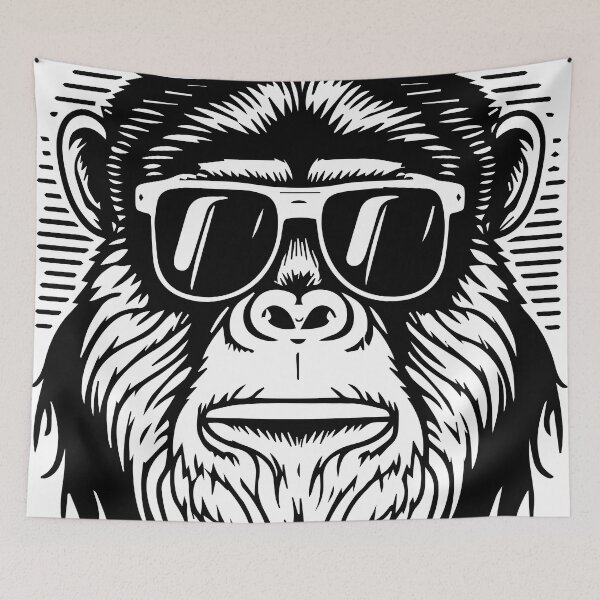 Item preview, creative animal monkey designed and sold by DD215.