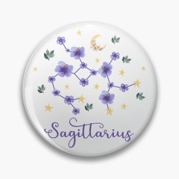 Item preview, Sagittarius Zodiac Wildflower Constellation designed and sold by GeeHanz.