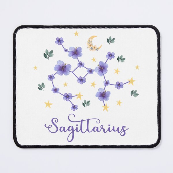 Item preview, Sagittarius Zodiac Wildflower Constellation designed and sold by GeeHanz.