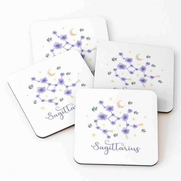 Item preview, Sagittarius Zodiac Wildflower Constellation designed and sold by GeeHanz.