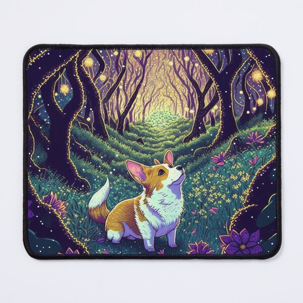 Item preview, Corgi in an enchanted forest designed and sold by NianderQuinn.