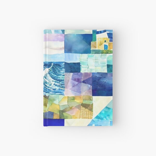 Item preview, Watercolor Patchwork Quilt Design Sea Ocean Beach Lighthouse designed and sold by ClairesPatterns.