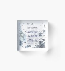 November 9 Quote - Colleen Hoover. Acrylic Block