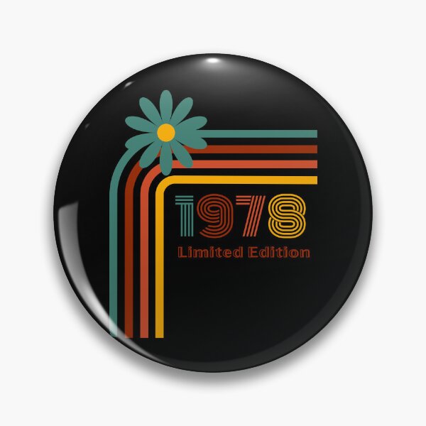 Item preview, Born In 1978 Retro Limited Edition Birthday Design designed and sold by RockBeeDesigns.