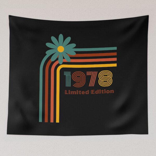 Item preview, Born In 1978 Retro Limited Edition Birthday Design designed and sold by RockBeeDesigns.