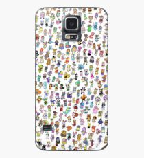 Animal Crossing neues Blatt - Alle Dorfbewohner Hülle & Klebefolie für Samsung Galaxy