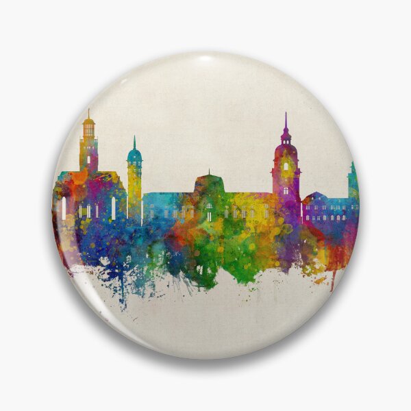 Item preview, Darmstadt Germany Skyline designed and sold by ArtPrints.
