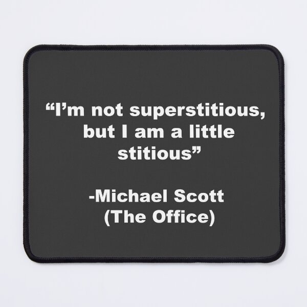 Item preview, I'm not superstitious, but I am a little stitious  designed and sold by CeeJayyAU.