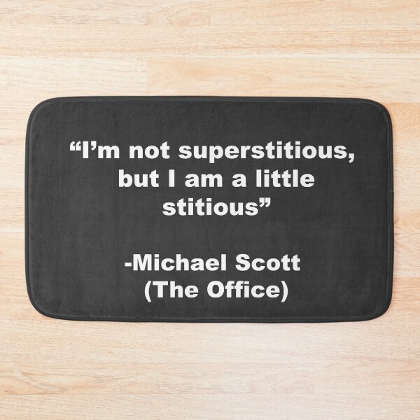Item preview, I'm not superstitious, but I am a little stitious  designed and sold by CeeJayyAU.