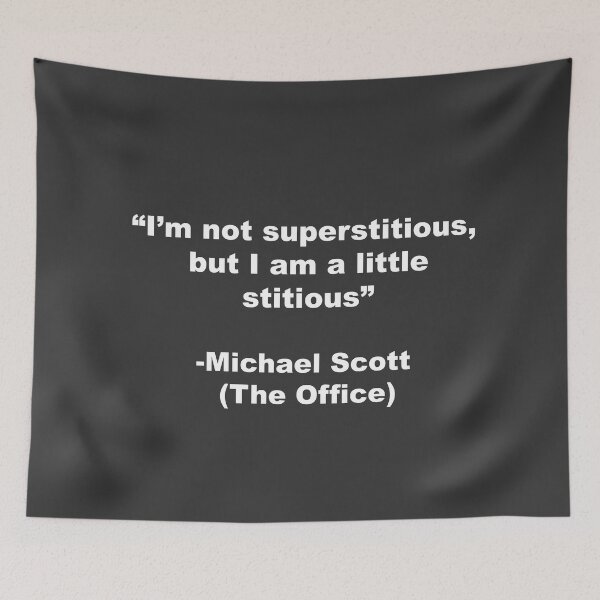 Item preview, I'm not superstitious, but I am a little stitious  designed and sold by CeeJayyAU.