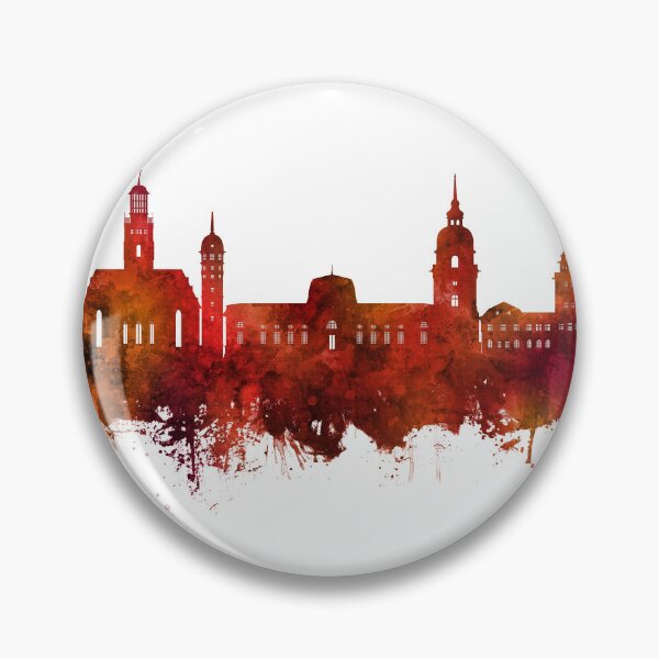 Item preview, Darmstadt Germany Skyline designed and sold by ArtPrints.
