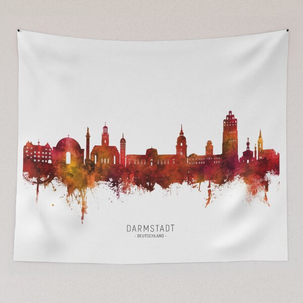 Item preview, Darmstadt Germany Skyline designed and sold by ArtPrints.