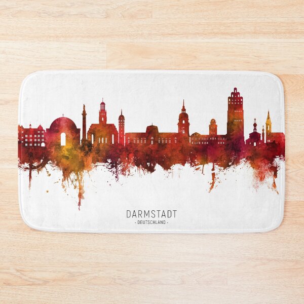 Item preview, Darmstadt Germany Skyline designed and sold by ArtPrints.