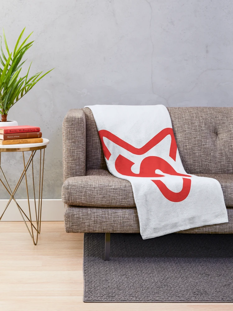 Aperçu 2 sur 6. Plaid avec l'œuvre S Logo Blanc créée et vendue par Ruthbare.