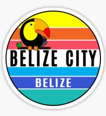 Belize City Belize Tropical Ocean Beach Diving Scuba Toucan Sticker