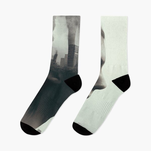 Item preview, Double exposure woman polluted city designed and sold by RK - Shop.