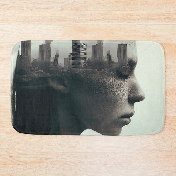 Item preview, Double exposure woman polluted city designed and sold by RK - Shop.
