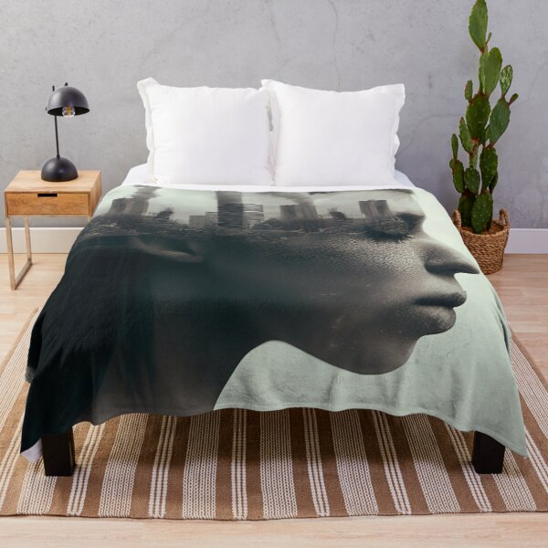 Item preview, Double exposure woman polluted city designed and sold by RK - Shop.