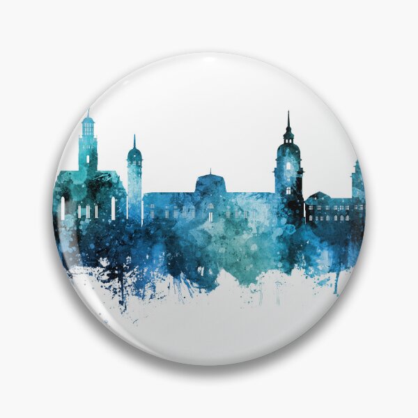 Item preview, Darmstadt Germany Skyline designed and sold by ArtPrints.