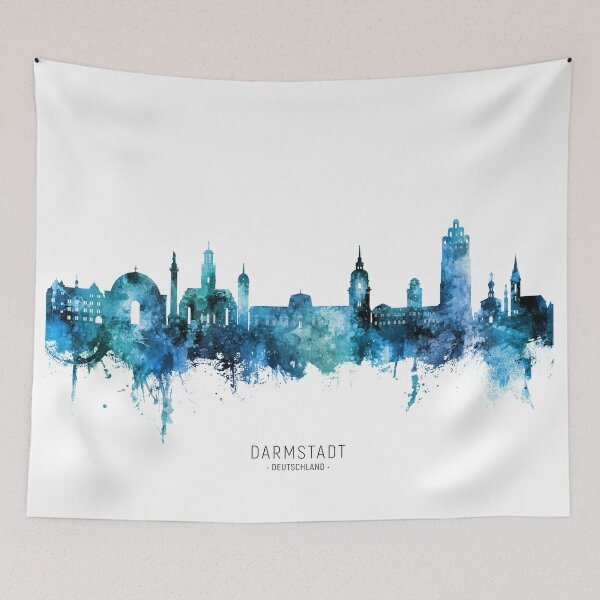 Item preview, Darmstadt Germany Skyline designed and sold by ArtPrints.