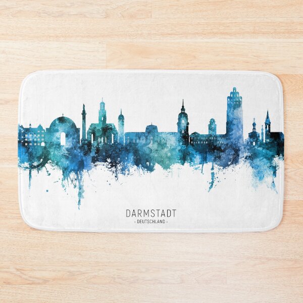 Item preview, Darmstadt Germany Skyline designed and sold by ArtPrints.