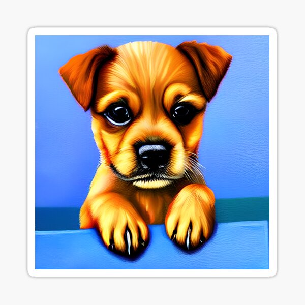 Cute Puppy #4 Sticker