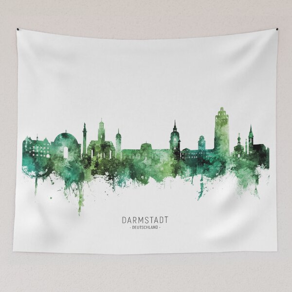 Item preview, Darmstadt Germany Skyline designed and sold by ArtPrints.