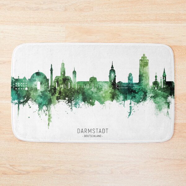Item preview, Darmstadt Germany Skyline designed and sold by ArtPrints.