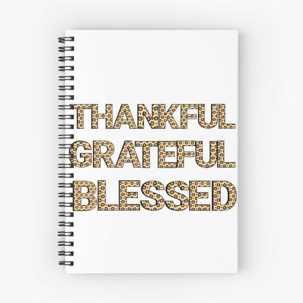Item preview, Thankful greatful blessed leopard print  designed and sold by hjeeva.