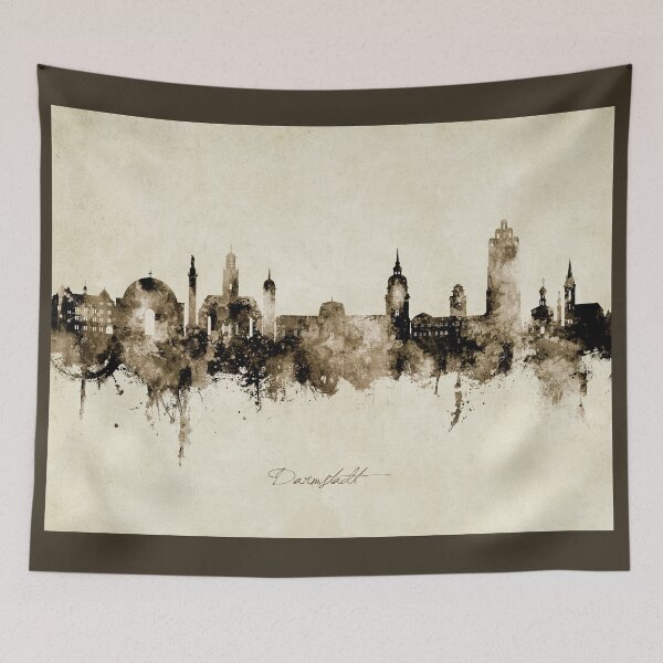 Item preview, Darmstadt Germany Skyline designed and sold by ArtPrints.