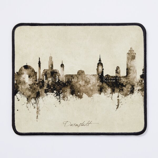 Item preview, Darmstadt Germany Skyline designed and sold by ArtPrints.