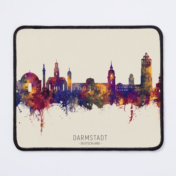 Item preview, Darmstadt Germany Skyline designed and sold by ArtPrints.