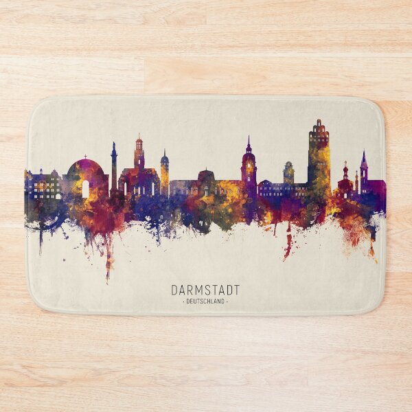 Item preview, Darmstadt Germany Skyline designed and sold by ArtPrints.
