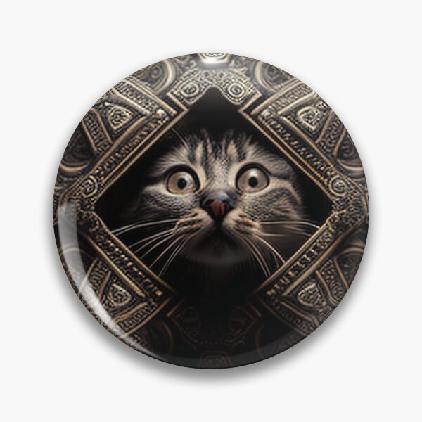 Item preview, Cat peaking out of pandora box designed and sold by RK - Shop.